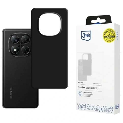 Etui 3MK Matt Case Pro do Redmi Note 14 Pro 5G / Poco X7 5G czarny