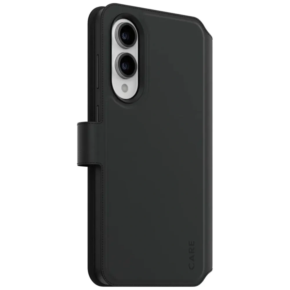 Etui z klapka CARE by PanzerGlass Feature Tango 2w1 Wallet Qi do Samsung Galaxy S25 Edge czarny