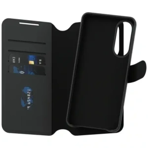 Etui z klapka CARE by PanzerGlass Feature Tango 2w1 Wallet Qi do Samsung Galaxy S25 Edge czarny
