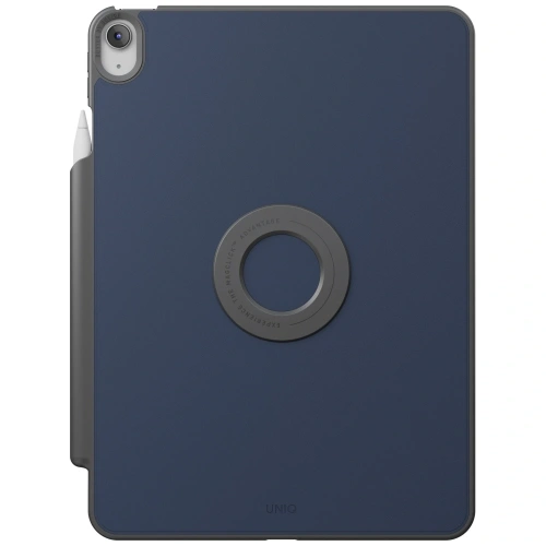 Etui UNIQ Rovus Snapmount Magnetic 360 Rotating Detachable do Apple iPad 10.9" 2022 / 11" 2025 granatowy