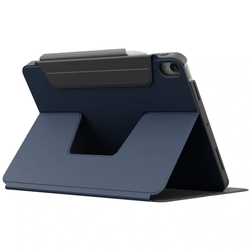 Etui UNIQ Rovus Snapmount Magnetic 360 Rotating Detachable do Apple iPad 10.9" 2022 / 11" 2025 granatowy