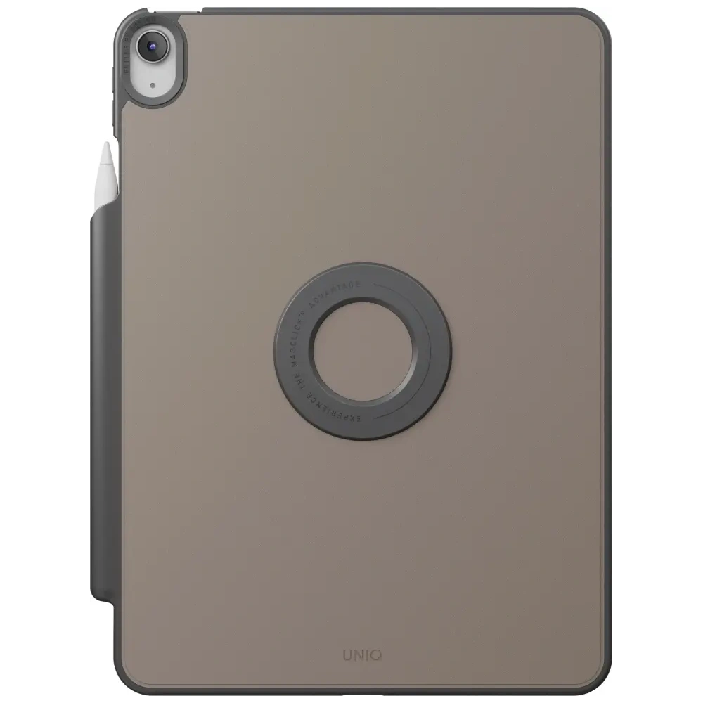 Etui UNIQ Rovus Snapmount Magnetic 360 Rotating Detachable do Apple iPad 10.9" 2022 / 11" 2025 szary