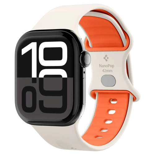 Pasek Spigen Nano Pop Apple Watch 6/7/8/9/10/SE 40/41/42mm Orange Beige