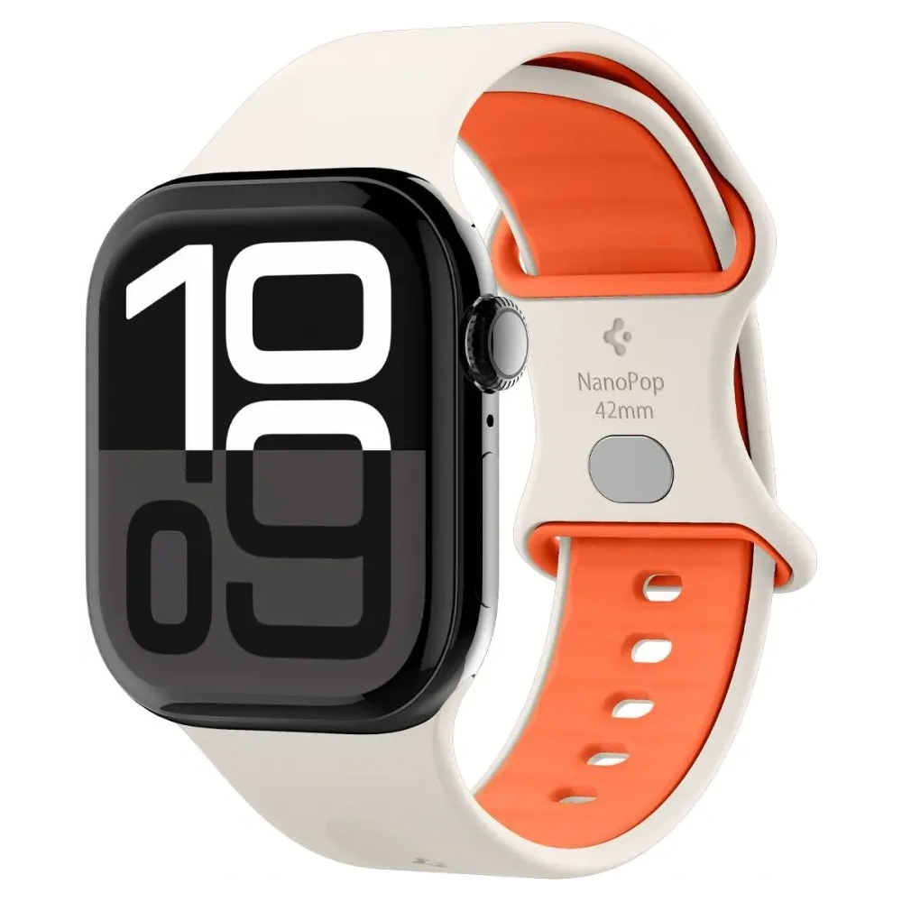 Spigen Nano Pop Apple Watch 6/7/8/9/10/SE 40/41/42mm Narancssárga Bézs