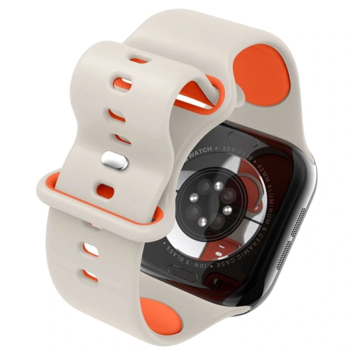 Pasek Spigen Nano Pop Apple Watch 6/7/8/9/10/SE 40/41/42mm Orange Beige