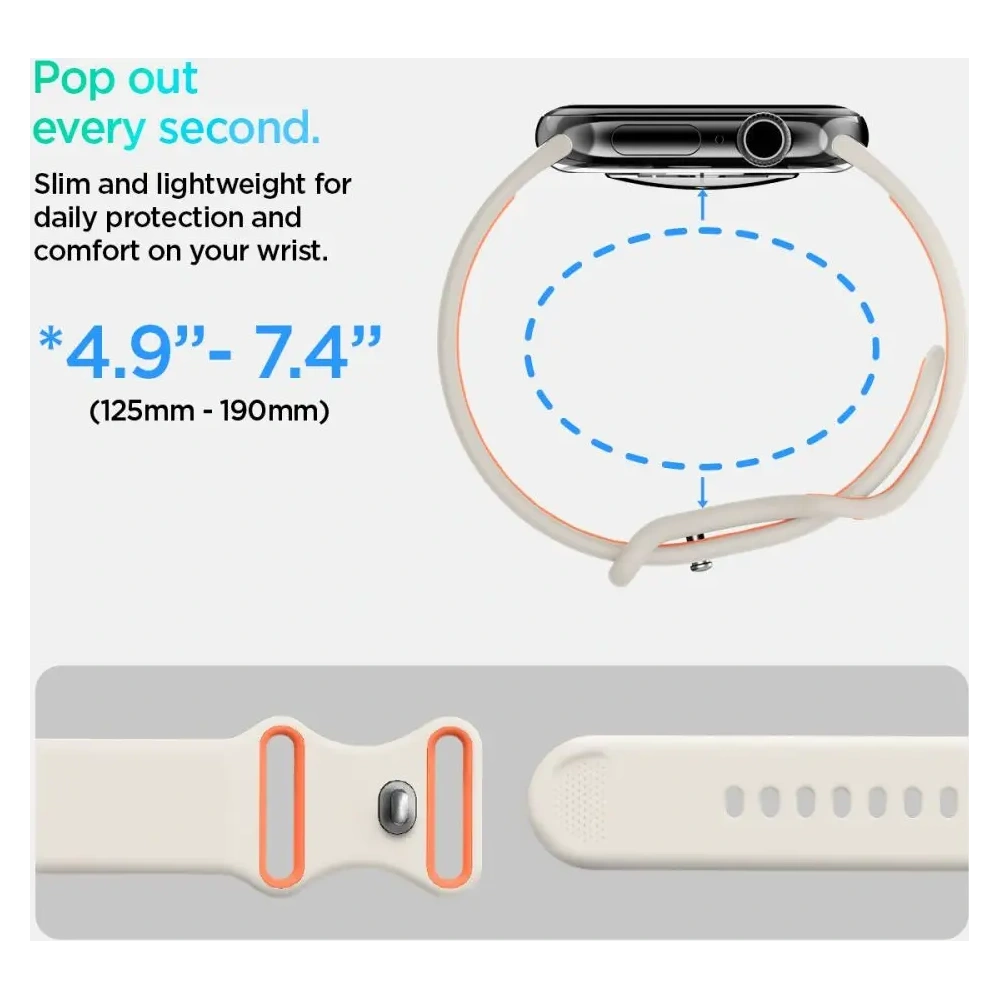 Hurtownia GSM - Pasek Spigen Nano Pop Apple Watch 6/7/8/9/10/SE 40/41/42mm Orange Beige - SPN16801 - {ean13} - Hurt