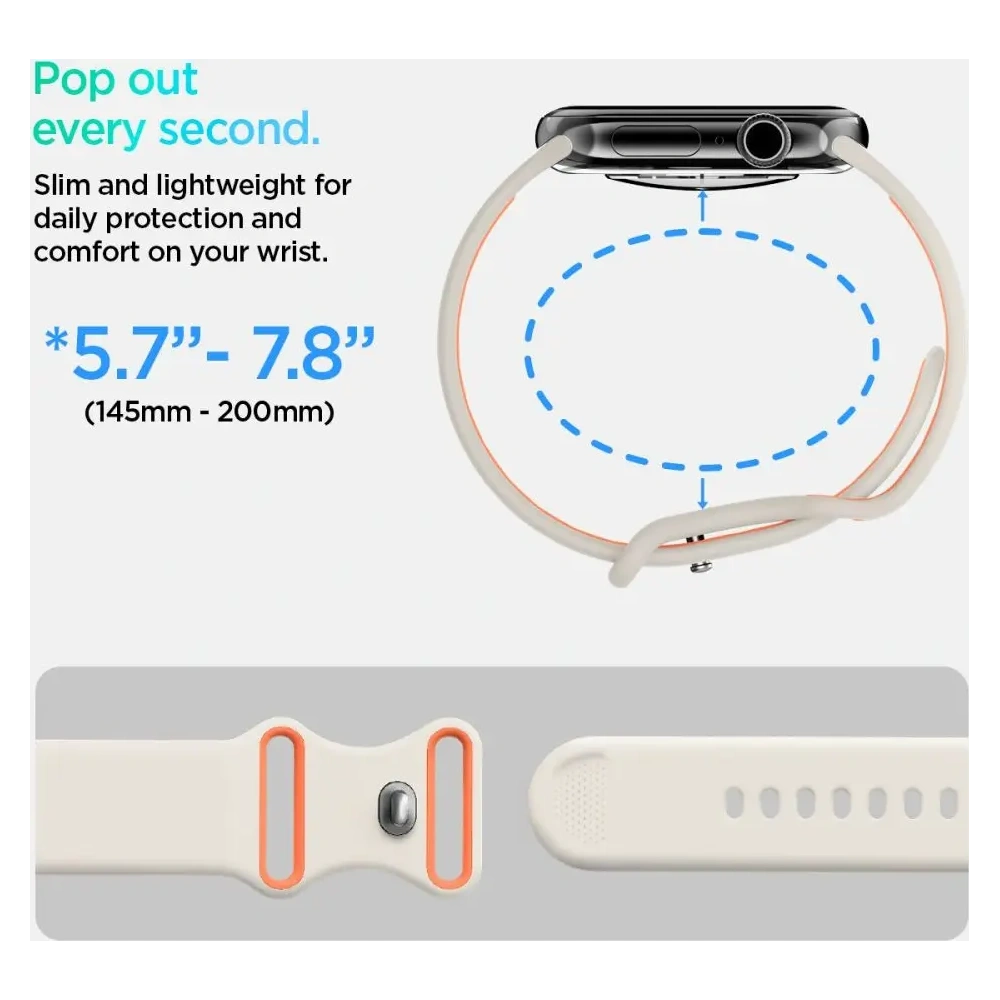 Hurtownia GSM - Spigen Nano Pop Apple Watch 6/7/8/9/10/SE / Ultra 1/2 44/45/46/49mm Orange Beige - SPN16802 - {ean13} - Hurt