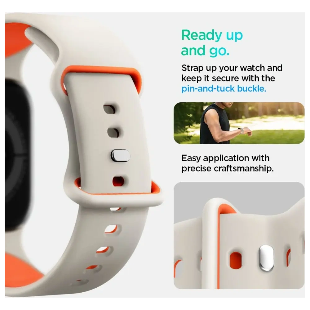 Hurtownia GSM - Spigen Nano Pop Apple Watch 6/7/8/9/10/SE / Ultra 1/2 44/45/46/49mm Orange Beige - SPN16802 - {ean13} - Hurt