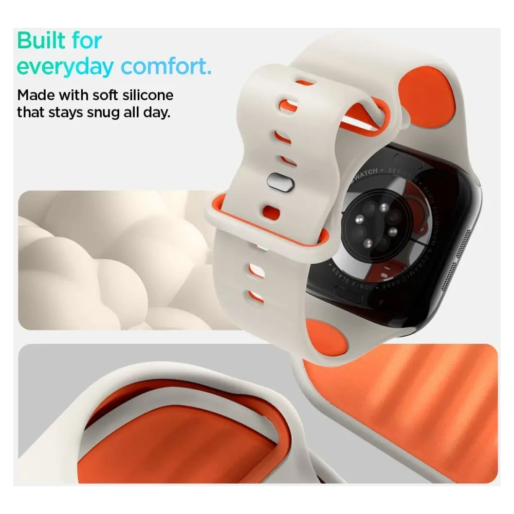 Hurtownia GSM - Spigen Nano Pop Apple Watch 6/7/8/9/10/SE / Ultra 1/2 44/45/46/49mm Orange Beige - SPN16802 - {ean13} - Hurt