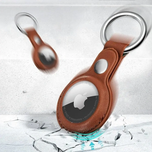 Etui Tech-Protect NaturalFit Apple AirTag 1 / 2 Brown