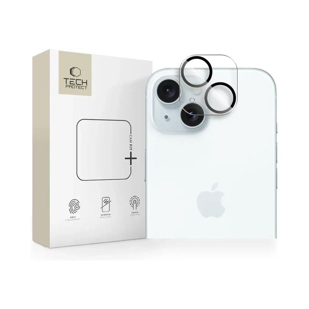 Hurtownia GSM - Szkło na obiektyw aparatu Tech-Protect Cam Fit+ Apple iPhone 14 / 14 Plus / 15 / 15 Plus Clear - THP4282 - {ean13} - Hurt