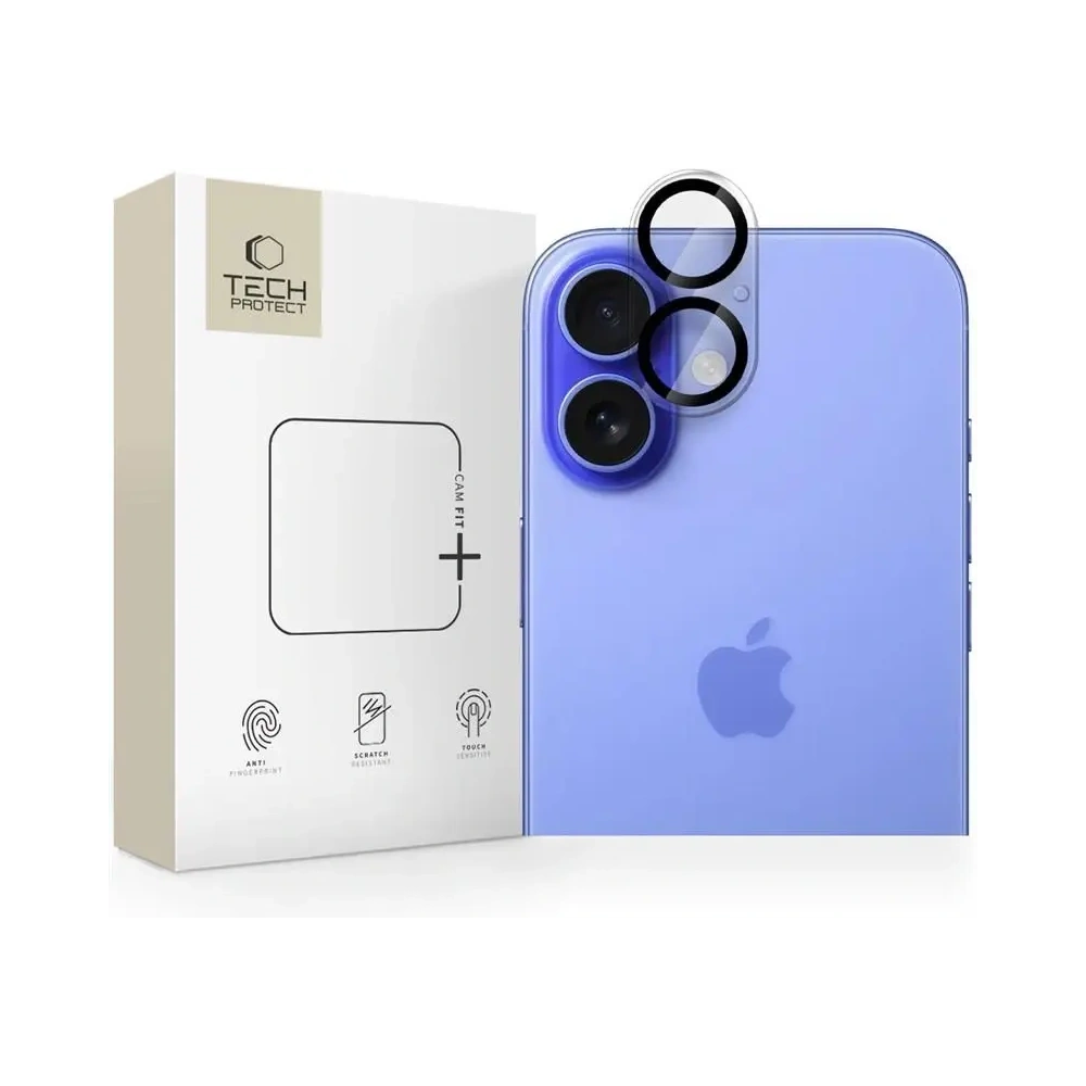 Hurtownia GSM - Szkło na obiektyw aparatu Tech-Protect Cam Fit+ Apple iPhone 16 / 16 Plus Clear - THP4283 - {ean13} - Hurt
