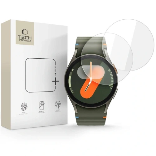 Szkło hartowane Tech-Protect Glass Fit+ Samsung Galaxy Watch 4/5/6/7/FE 40mm Clear [2 PACK]