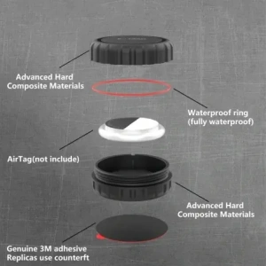 Wholesale Tech-Protect 3m Pouch Apple AirTag 1 / 2 Black - THP4290 - {ean13} - Hurt