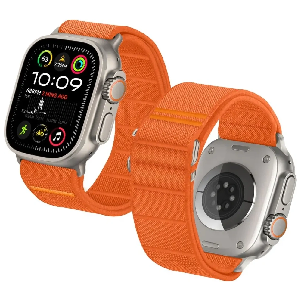 Hurtownia GSM - Tech-Protect Nylon Slip Apple Watch 6/7/8/9/10/SE / Ultra 1 / 2 44/45/46/49mm Narancs - THP4291 - {ean13} - Hurt