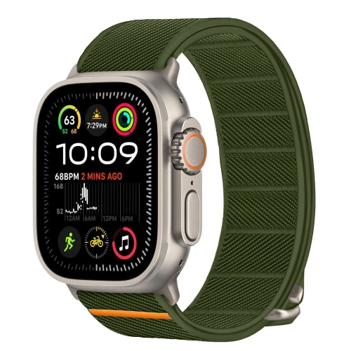 Pasek Tech-Protect Nylon Slip Apple Watch 6/7/8/9/10/SE / Ultra 1/2 44/45/46/49mm Khaki