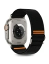 Tech-Protect Nylon Slip Apple Watch 6/7/8/9/10/SE / Ultra 1/2 44/45/46/49mm Fekete