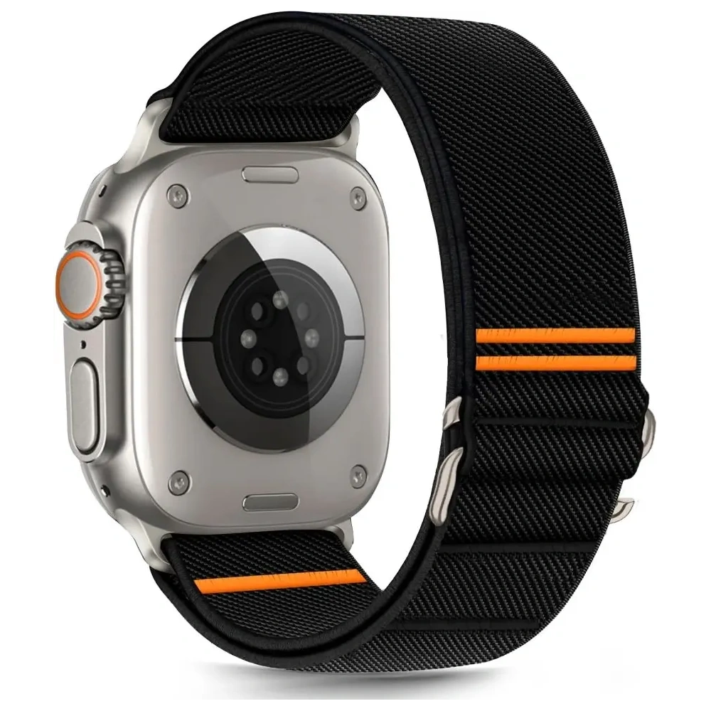 Hurtownia GSM - Tech-Protect Nylon Slip Apple Watch 6/7/8/9/10/SE / Ultra 1/2 44/45/46/49mm Schwarz - THP4293 - {ean13} - Hurt