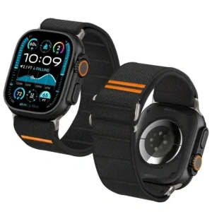 Hurtownia GSM - Tech-Protect Nylon Slip Apple Watch 6/7/8/9/10/SE / Ultra 1/2 44/45/46/49mm Schwarz - THP4293 - {ean13} - Hurt