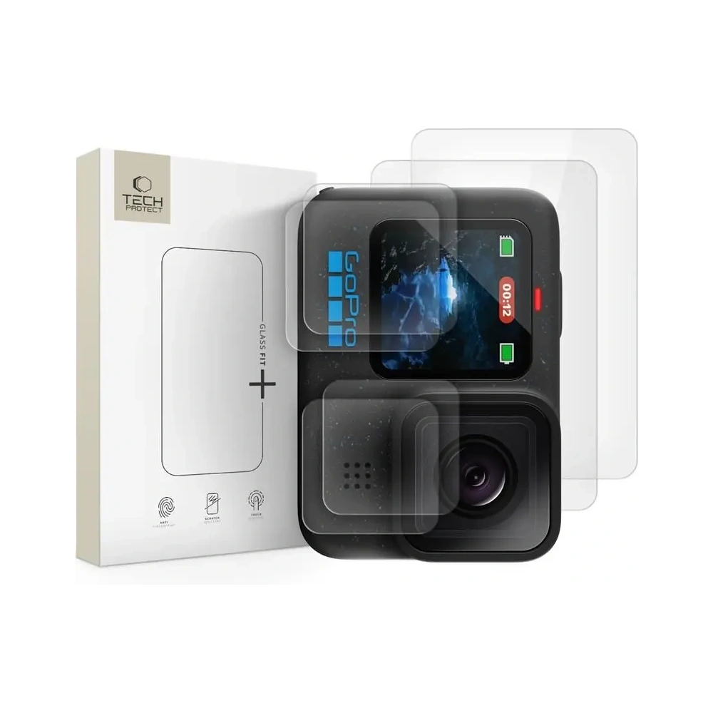 Hurtownia GSM - Tech-Protect Glass Fit+ GoPro Hero 9 / 10 / 11 / 12 Clar [2 PACHET] - THP4298 - {ean13} - Hurt