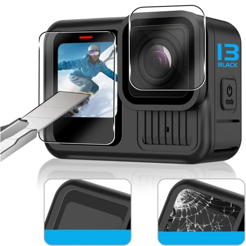 Szkło hartowane Tech-Protect Glass Fit+ GoPro Hero 9 / 10 / 11 / 12 Clear [2 PACK]