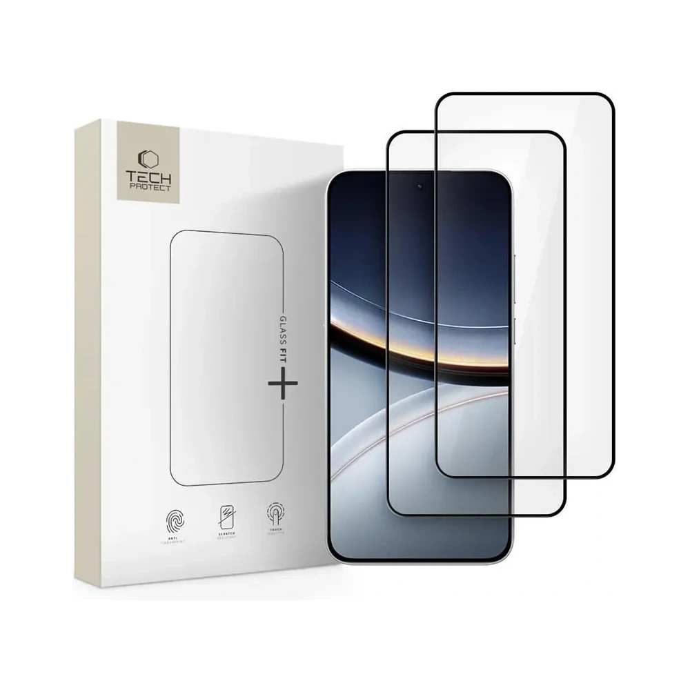 Hurtownia GSM - Tech-Protect Glass Fit+ Xiaomi Poco F7 5G Schwarz [2 PACK] - THP4302 - {ean13} - Hurt