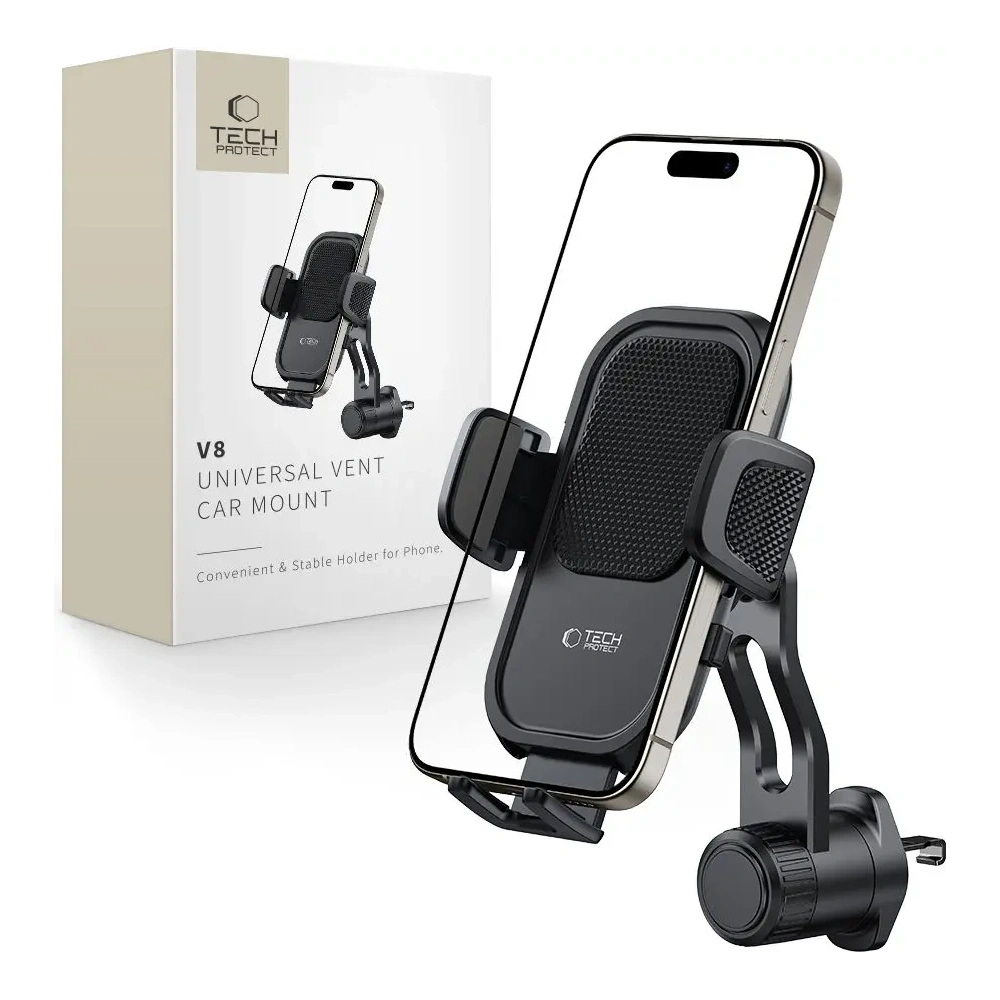 Hurtownia GSM - Tech-Protect V8 Univerzális Szellőző Autós Tartó Fekete - THP4304 - {ean13} - Hurt