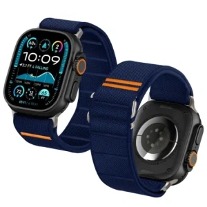 Pasek Tech-Protect Nylon Slip Apple Watch 6/7/8/9/10/SE/Ultra 1/2 44/45/46/49mm Navy