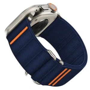 Pasek Tech-Protect Nylon Slip Apple Watch 6/7/8/9/10/SE/Ultra 1/2 44/45/46/49mm Navy