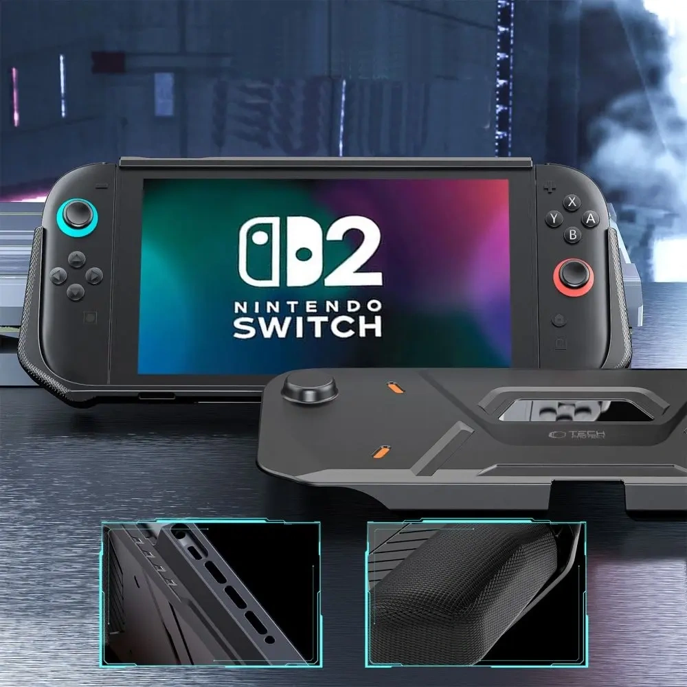 Etui Tech-Protect Carbonox Nintendo Switch 2 Black