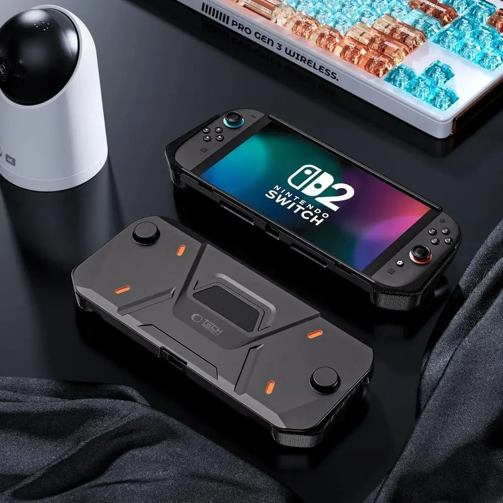 Etui Tech-Protect Carbonox Nintendo Switch 2 Black