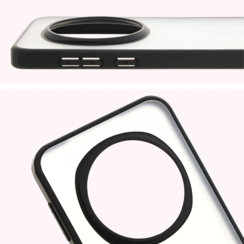 [CR] Etui Bizon Case Angelo do Honor Magic7 Pro przydymione z czarną ramką