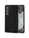 Silikonowe etui z pierścieniem magnetycznym Bizon Soft Case Magnetic do Samsung Galaxy S25 Ultra czarne