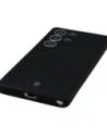 Silikonowe etui z pierścieniem magnetycznym Bizon Soft Case Magnetic do Samsung Galaxy S25 Ultra czarne
