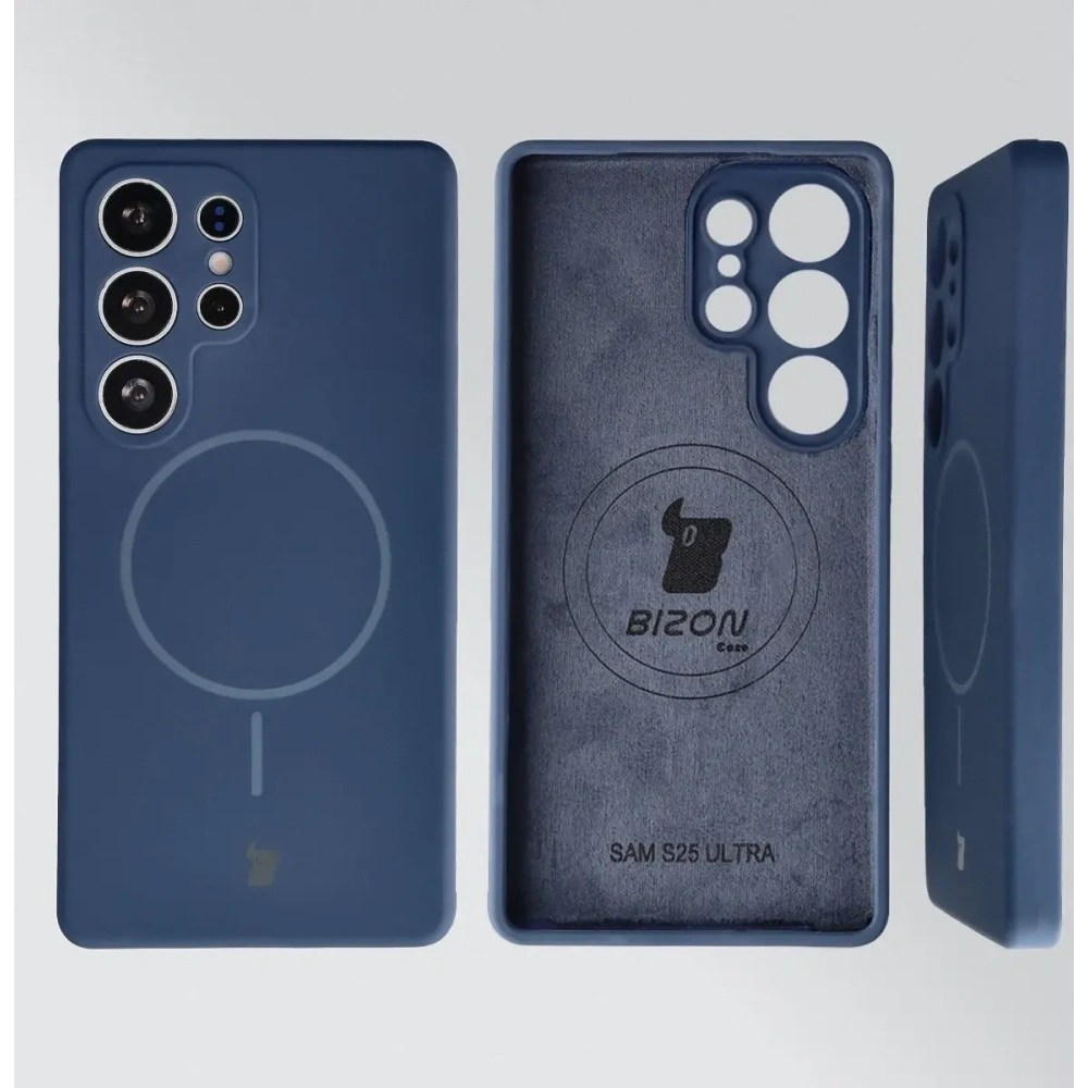 Bizon Soft Case Magnetic Samsung Galaxy S25 Ultra navy blue
