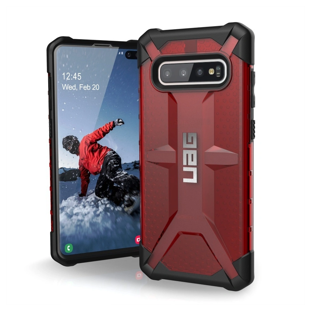 Hurtownia GSM - Etui UAG Urban Armor Gear Plasma Samsung Galaxy S10+ Plus (czerwone przezroczyste) - UAG254REDCL - {ean13} - Hurt