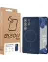 Silikonowe etui z pierścieniem magnetycznym Bizon Soft Case Magnetic do Samsung Galaxy S25 Ultra granatowe