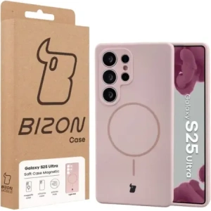 Bizon Soft Case Magnetic Samsung Galaxy S25 Ultra světle růžová