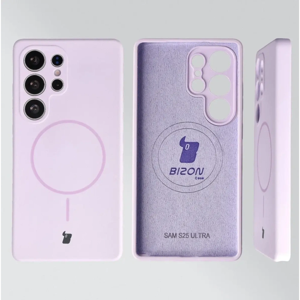 Bizon Soft Case Magnetic Samsung Galaxy S25 Ultra světle fialový