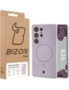 Silikonowe etui z pierścieniem magnetycznym Bizon Soft Case Magnetic do Samsung Galaxy S25 Ultra jasnofioletowe