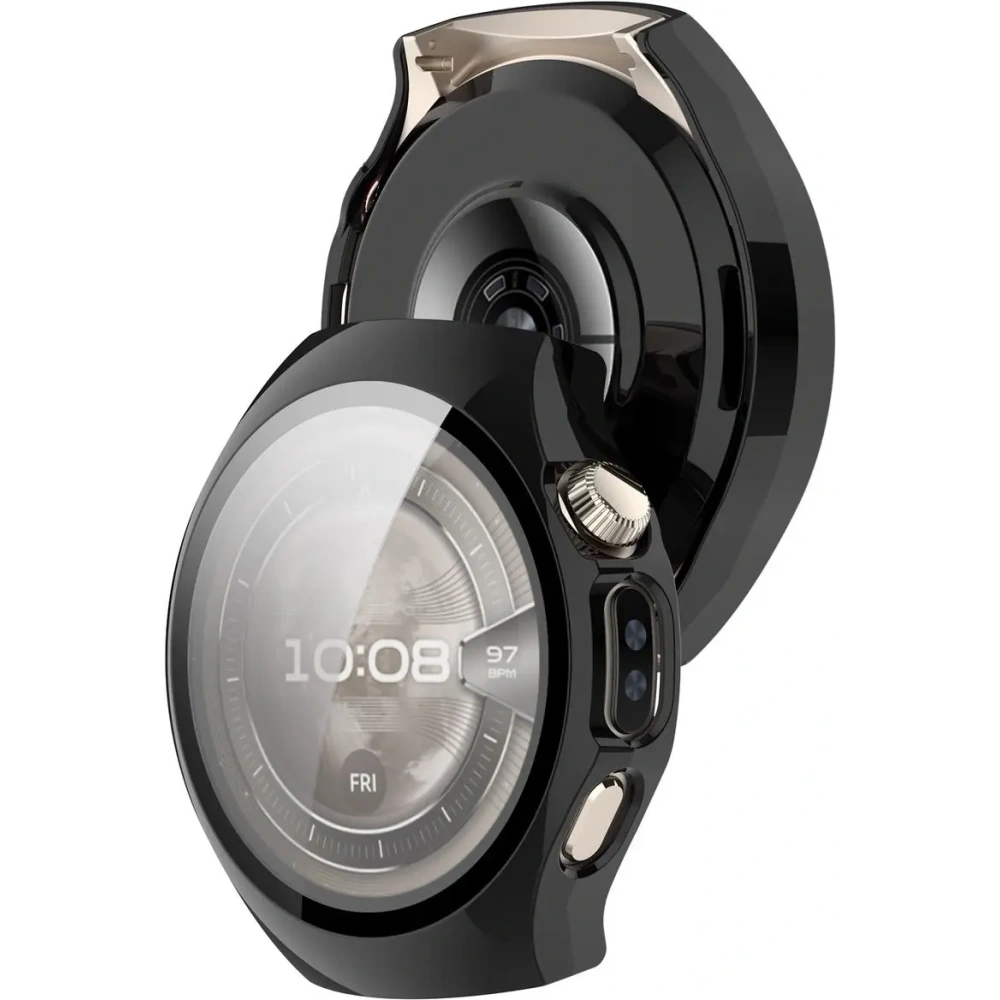 Bizon Case+Skleněný kryt pro Huawei Watch 5 42mm černý