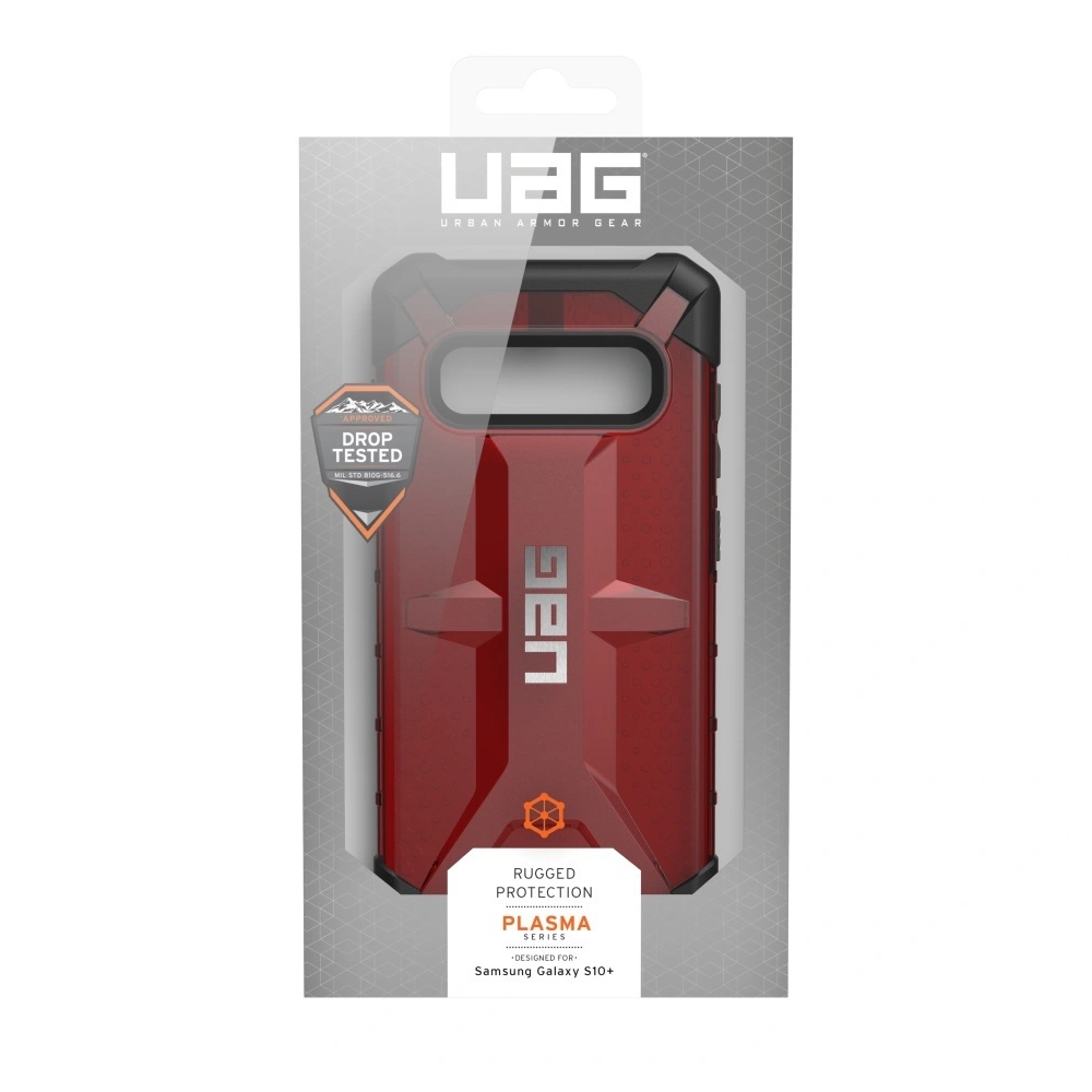 Hurtownia GSM - Etui UAG Urban Armor Gear Plasma Samsung Galaxy S10+ Plus (czerwone przezroczyste) - UAG254REDCL - {ean13} - Hurt