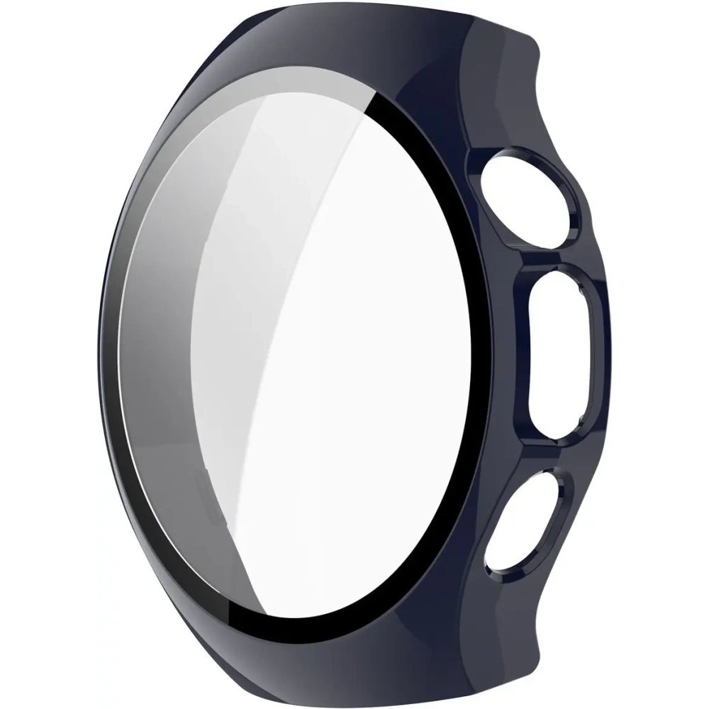 Etui ze szkłem do zegarka Bizon Case+Glass Watch do Huawei Watch 5 42mm niebieskie