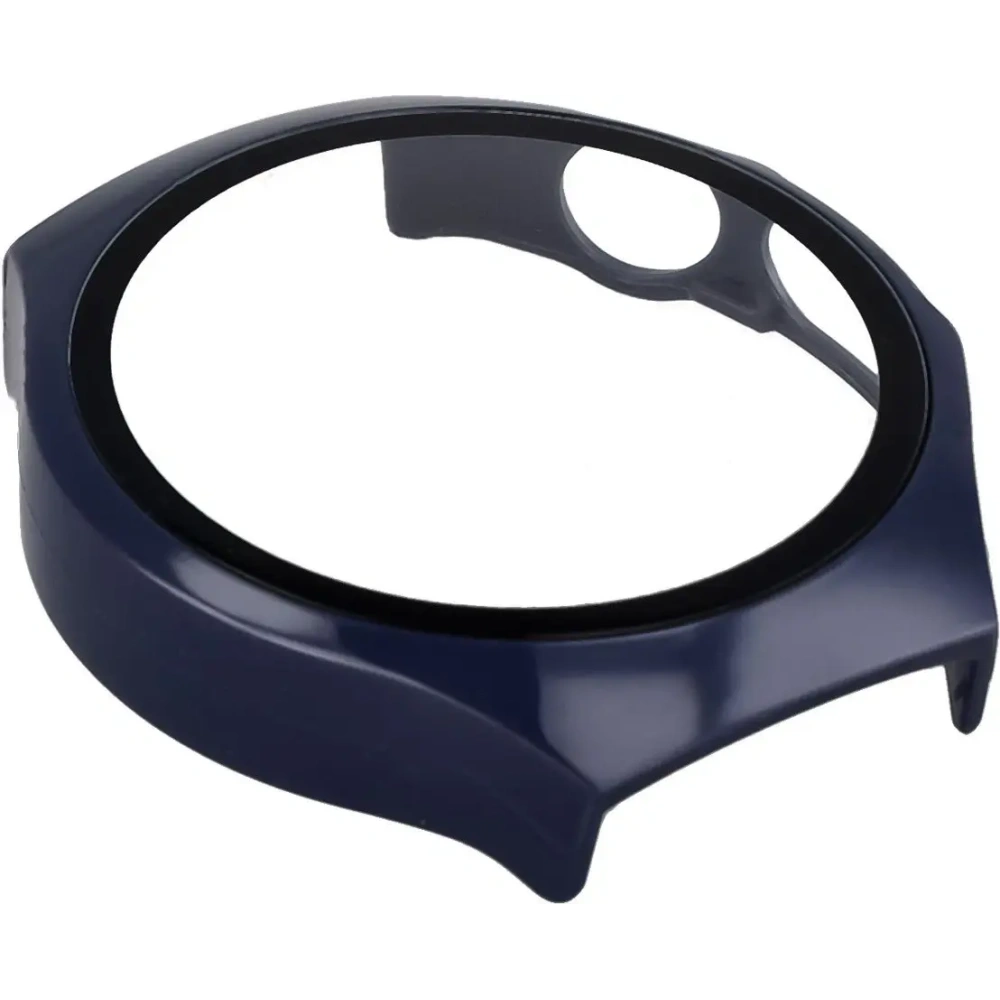 Etui ze szkłem do zegarka Bizon Case+Glass Watch do Huawei Watch 5 42mm niebieskie