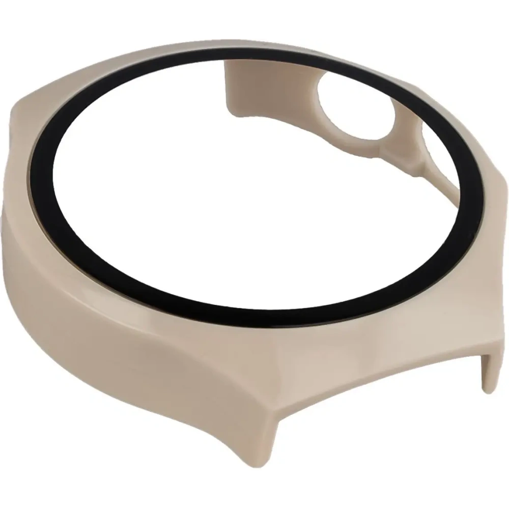 Bizon Case+Glas Uhr Huawei Watch 5 42mm beige