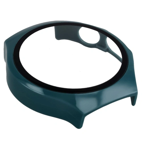 Etui ze szkłem do zegarka Bizon Case+Glass Watch do Huawei Watch 5 42mm zielone