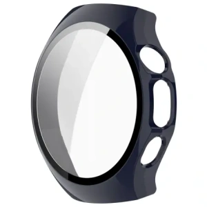 Etui ze szkłem do zegarka Bizon Case+Glass Watch do Huawei Watch 5 46mm niebieskie