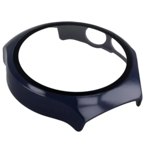 Etui ze szkłem do zegarka Bizon Case+Glass Watch do Huawei Watch 5 46mm niebieskie
