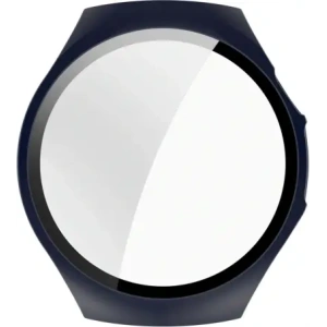 Etui ze szkłem do zegarka Bizon Case+Glass Watch do Huawei Watch 5 46mm niebieskie