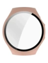 Etui ze szkłem do zegarka Bizon Case+Glass Watch do Huawei Watch 5 46mm różowe